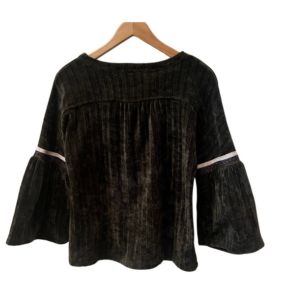THML Chenille Velvet Bell Sleeve Sweater Top, Anthropologie, size small - Picture 3 of 10